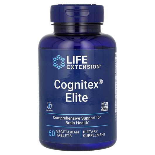 Основное фото товара Поддержка здоровья мозга, Cognitex Elite, 60 таблеток