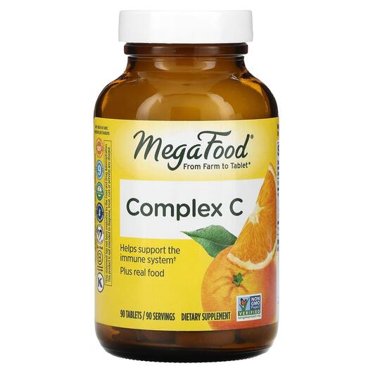 Основное фото товара MegaFood, Комплекс с Витамином C, Complex C, 90 таблеток
