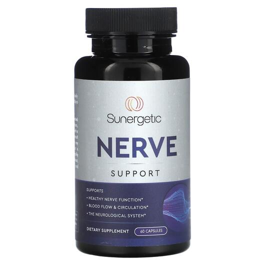 Основное фото товара Sunergetic, Поддержка мозга, Nerve Support, 60 капсул