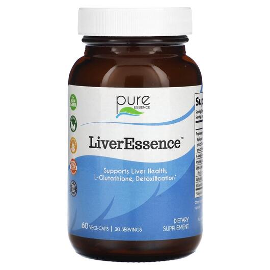 Основне фото товара Pure Essence, LiverEssence, Підтримка печінки, 60 капсул