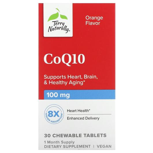 Основное фото товара Terry Naturally, Коэнзим CoQ10, CoQ10 Orange 100 mg, 30 таблеток