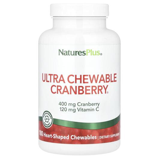 Основное фото товара Ultra Chewable Cranberry with Vitamin C Natural, Витамин C, 180 т
