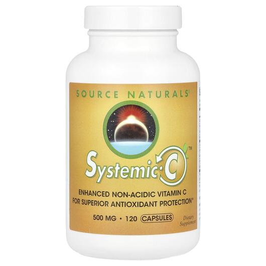 Основное фото товара Source Naturals, Витамин C, Systemic C 1000 mg, 120 капсул