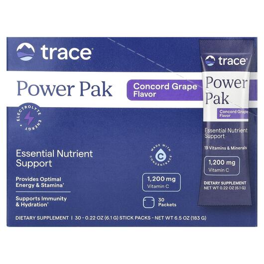 Основное фото товара Trace, Мультивитамины, PowerPak Essential Nutrient Support, 30 шт