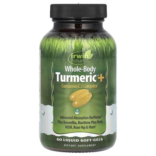 Основное фото товара Irwin Naturals, Куркумин, Turmeric+, 60 капсул