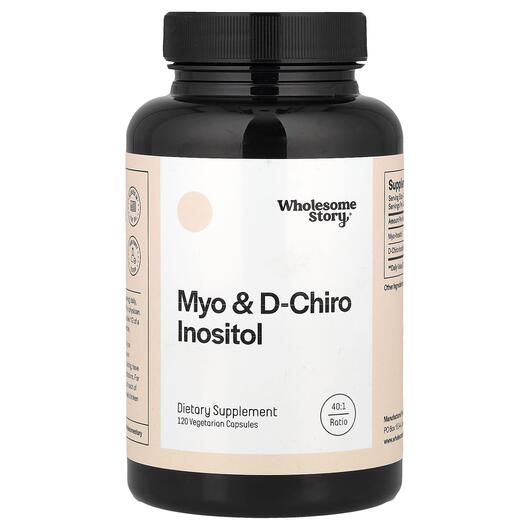 Основное фото товара Wholesome Story, Мио-инозитол, Myo & D-Chiro Inositol, 120 ка