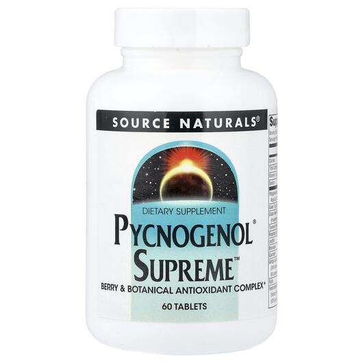 Основное фото товара Пикногенол Высший, Pycnogenol Supreme 60, 60 таблеток