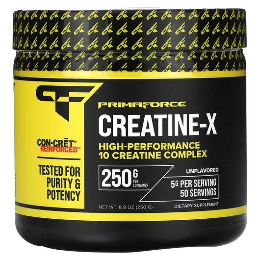 Основное фото товара Primaforce, Креатин, Creatine-X Unflavored, 250 г