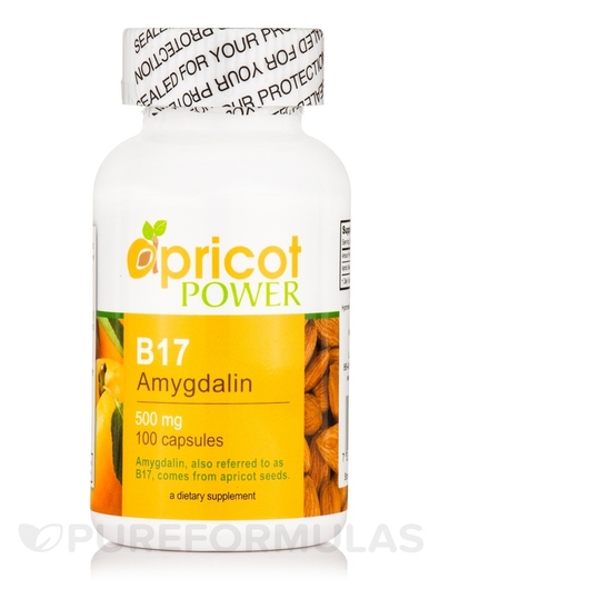 Основне фото товара B17 Amygdalin 500 mg, Вітамін В17 500 мг, 100 капсул
