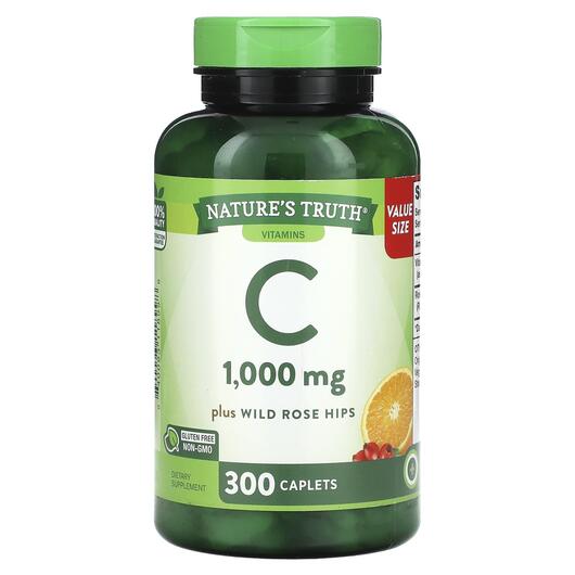Основное фото товара Vitamin C Plus Wild Rose Rose Hips 1000 mg, Витамин C, 300 таблет
