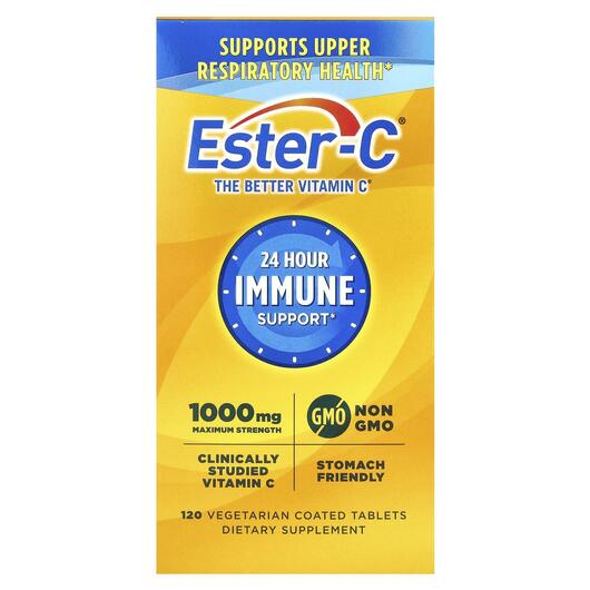 Основное фото товара Эстер-С 1000 мг, Ester-C 24 Hour Immune Support, 120 таблеток