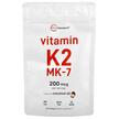 Фото товара Витамин K2, Vitamin K2 MK-7 200 mcg, 300 капсул