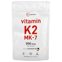 Vitamin K2 MK-7 200 mcg Витамин K2 Micro Ingredients Vitamin K2 MK-7 200 mcg Витамин K2 Micro Ingredients