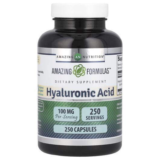 Основное фото товара Гиалуроновая кислота, Hyaluronic Acid 100 mg, 250 капсул
