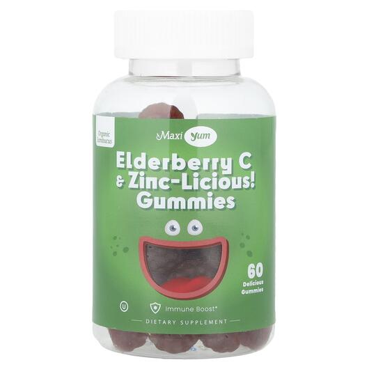 Основное фото товара Черная Бузина, Elderberry C & Zinc-Licious! Gummies, 60 табле
