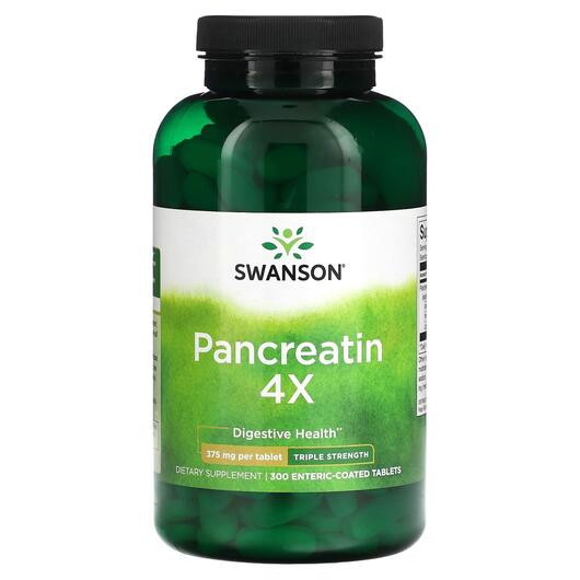 Основное фото товара Панкреатин, Pancreatin 4X Triple Strength 375 mg, 300 таблеток