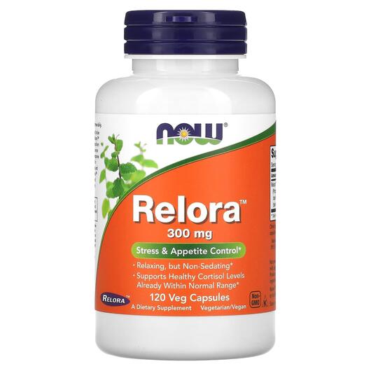 Основное фото товара NOW, Релора 300 мг, Relora 300 mg, 120 капсул