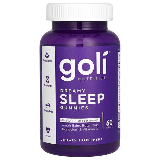Основное фото товара Goli Nutrition, Поддержка сна, Dreamy Sleep Gummies, 60 Pieces