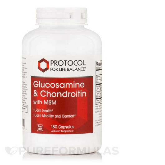 Основное фото товара Glucosamine & Chondroitin with MSM, Глюкозамин Хондроитин, 18