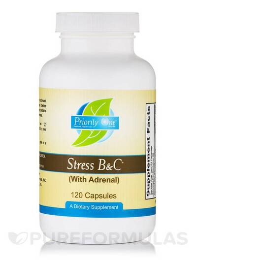 Основное фото товара Поддержка надпочечников, Stress B & C with Adrenal, 120 капсу