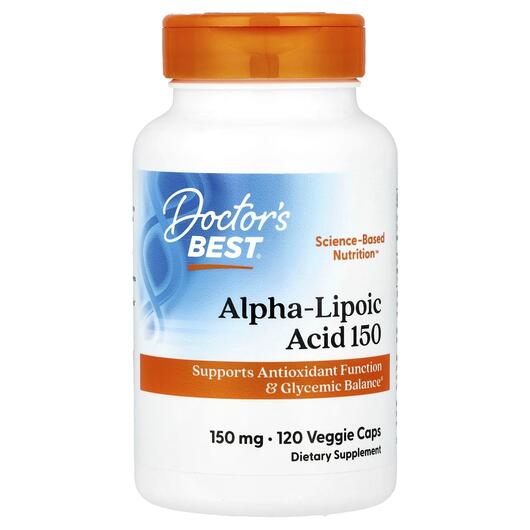 Основное фото товара Альфа-липоевая кислота 150 мг, Alpha Lipoic Acid, 120 капсул