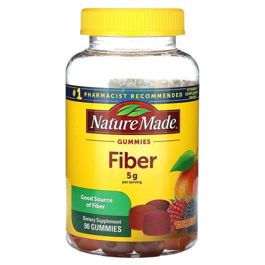 Основное фото товара Fiber Gummies Orange & Mixed Berry, Конфеты с клетчаткой, 90 