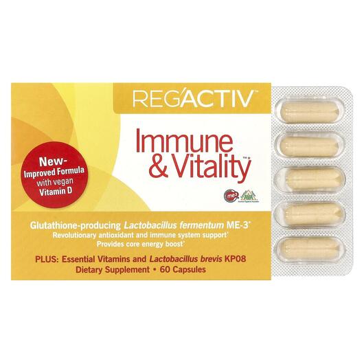 Основное фото товара Поддержка иммунитета, Reg'Activ Immune & Vitality, 60 ка