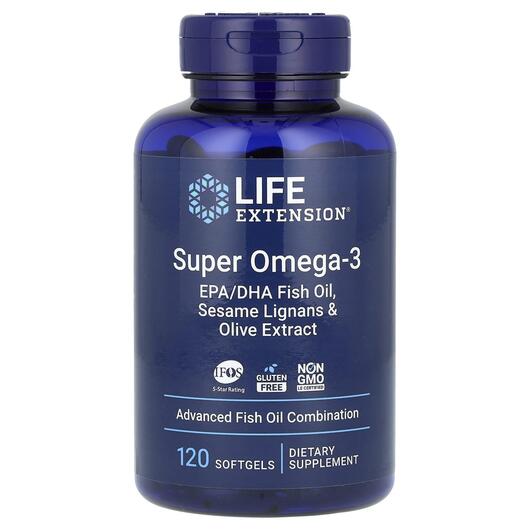 Основное фото товара Рыбий жир Омега-3, Omega Foundations Super Omega-3, 120 капсул