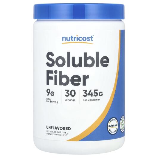 Основное фото товара Nutricost, Конфеты с клетчаткой, Soluble Fiber Unflavored, 345 г