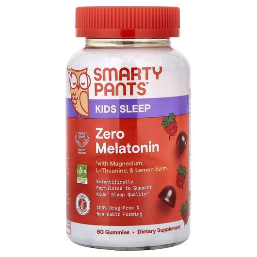 Основне фото товара Kids Sleep Zero Melatonin Gummies Strawberry, Підтримка сну, 60 т