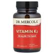 Dr. Mercola, Витамин К2 180 мкг, Vitamin K2 180 mcg, 30 капсул