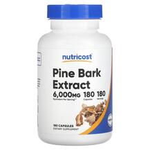 Pine Bark Extract 6000 mg Пикногенол Nutricost 180 капсул