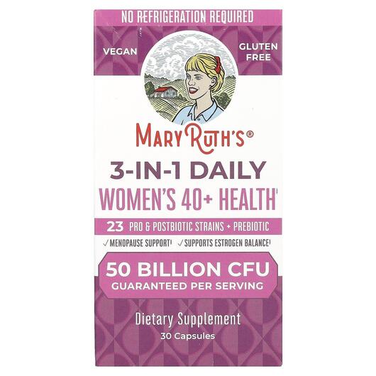 Основное фото товара Мультивитамины, 3-In-1 Daily Women's 40+ Health, 30 капсул