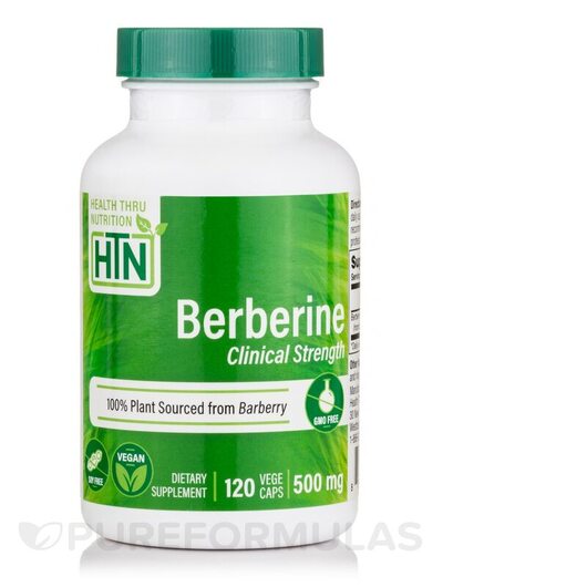 Основне фото товара Berberine HCL 500 mg, Берберин, 120 VegeCaps