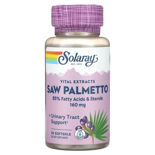 Основное фото товара Со Пальметто, Vital Extracts Saw Palmetto 160 mg, 30 капсул