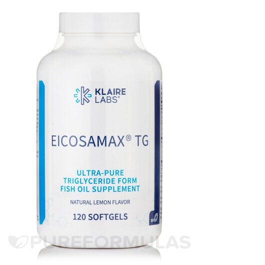 Основное фото товара Klaire Labs, Омега ЭПК ДГК, Eicosamax TG, 120 капсул