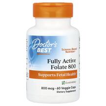 Fully Active Folate 800 mcg Метилфолат Doctor's Best Fully Active Folate 800 mcg Метилфолат Doctor's Best