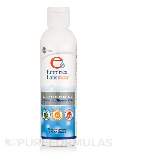 Основное фото товара Empirical Labs, Куркумин, Liposomal Curcumin/Resveratrol, 180 мл