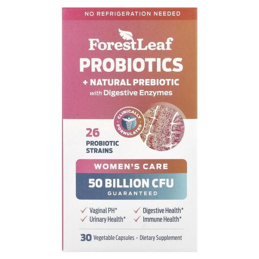 Основное фото товара Women's Care Probiotics + Natural, Пробиотики для женщин, 30
