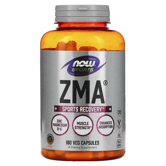 Основное фото товара NOW, ЗМА для восстановления, ZMA Sports Recovery, 180 капсул