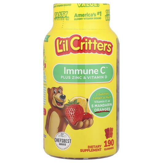 Основное фото товара L'il Critters, Витамин С + Цинк и Эхинацея, Immune C, 190 ко