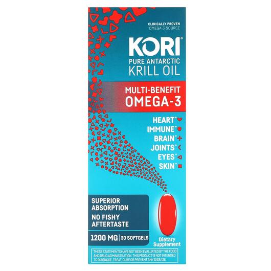 Основное фото товара Pure Antarctic Krill Oil Multi-Benefit, Масло Антарктического Кри