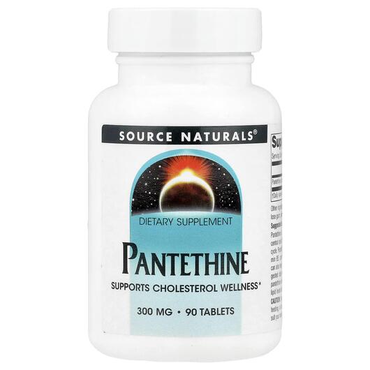 Основное фото товара Source Naturals, Пантетин 300 мг, Pantethine 300 mg, 90 таблеток