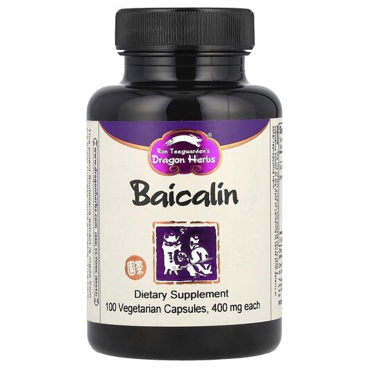 Основное фото товара Dragon Herbs, Байкалин 500 мг, Baicalin 500 mg, 100 капсул