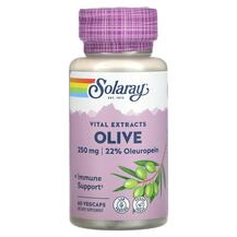 Vital Extracts Olive 250 mg Листья оливы Solaray 60 капсул