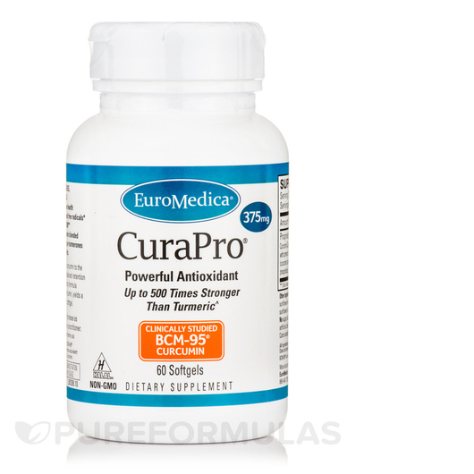 Основное фото товара EuroMedica, Куркумин, CuraPro 375 mg, 60 капсул