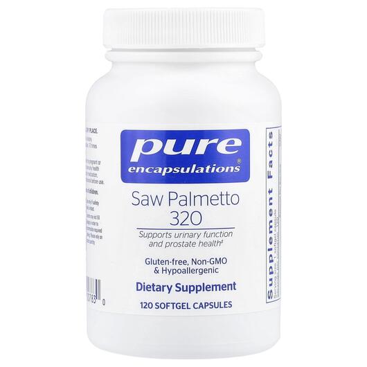 Основное фото товара Pure Encapsulations, Со Пальметто, Saw Palmetto 320, 120 капсул