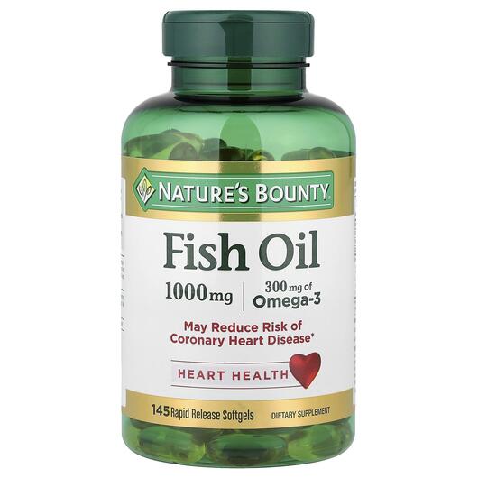Основное фото товара Рыбий жир Омега-3 1000 мг, Fish Oil 1000 mg, 145 капсул