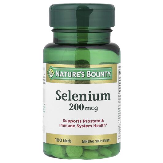 Основное фото товара Nature's Bounty, Селен 200 мкг, Selenium 200 mcg, 100 таблет