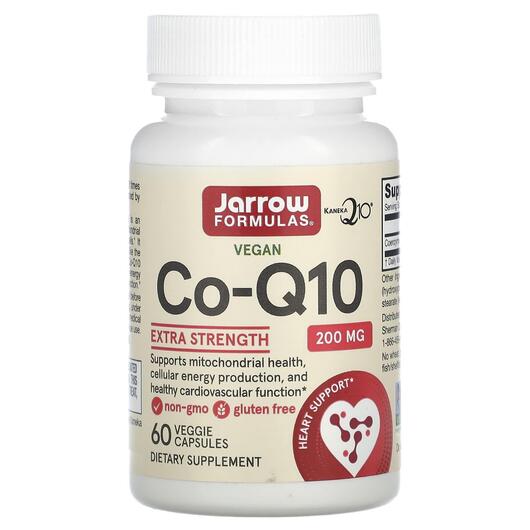 Основное фото товара Jarrow Formulas, Co-Q10 200 мг, Co-Q10 200 mg, 60 капсул